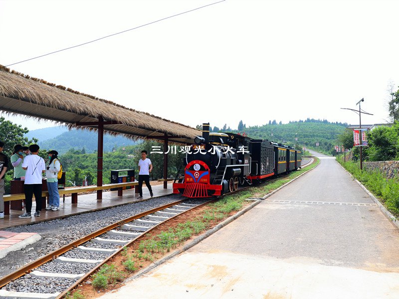 轨道观光小火车:景区内一道亮丽的风景线